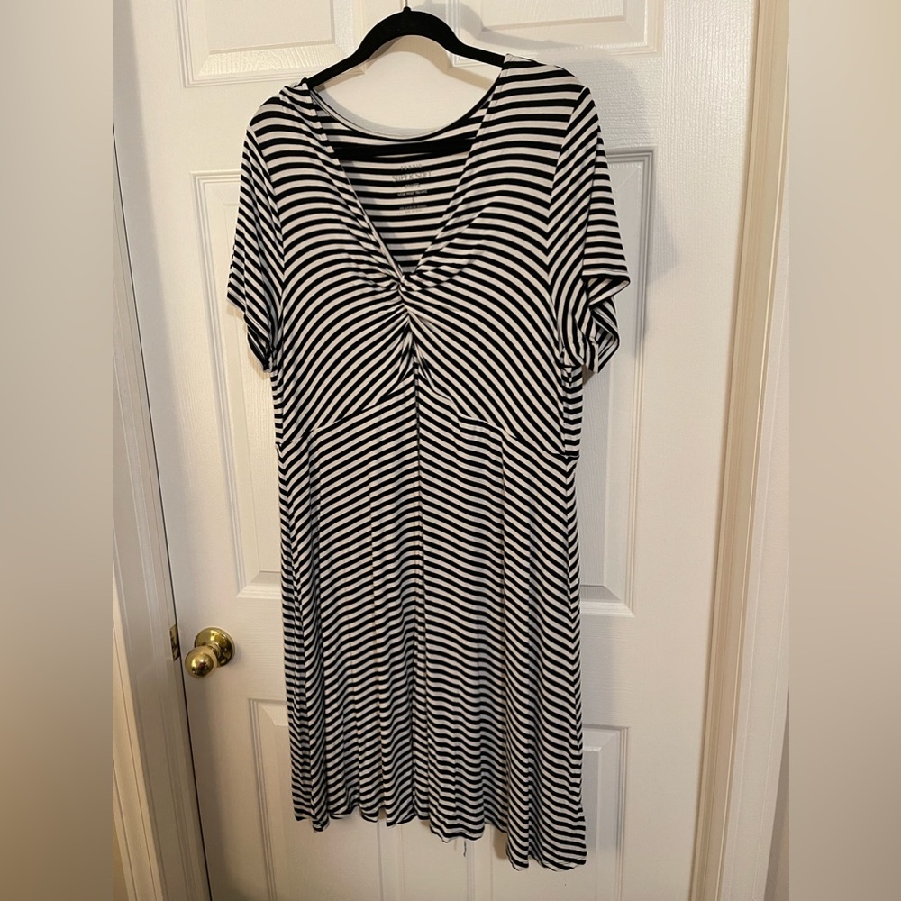 Torrid Striped Super Soft Dress Size 3